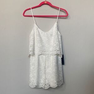 Forever 21 Floral Lace Romper